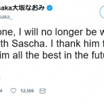 大坂なおみ サーシャ・バイン氏と決別の瞬間に「ツイッターのフォロー外し」!?